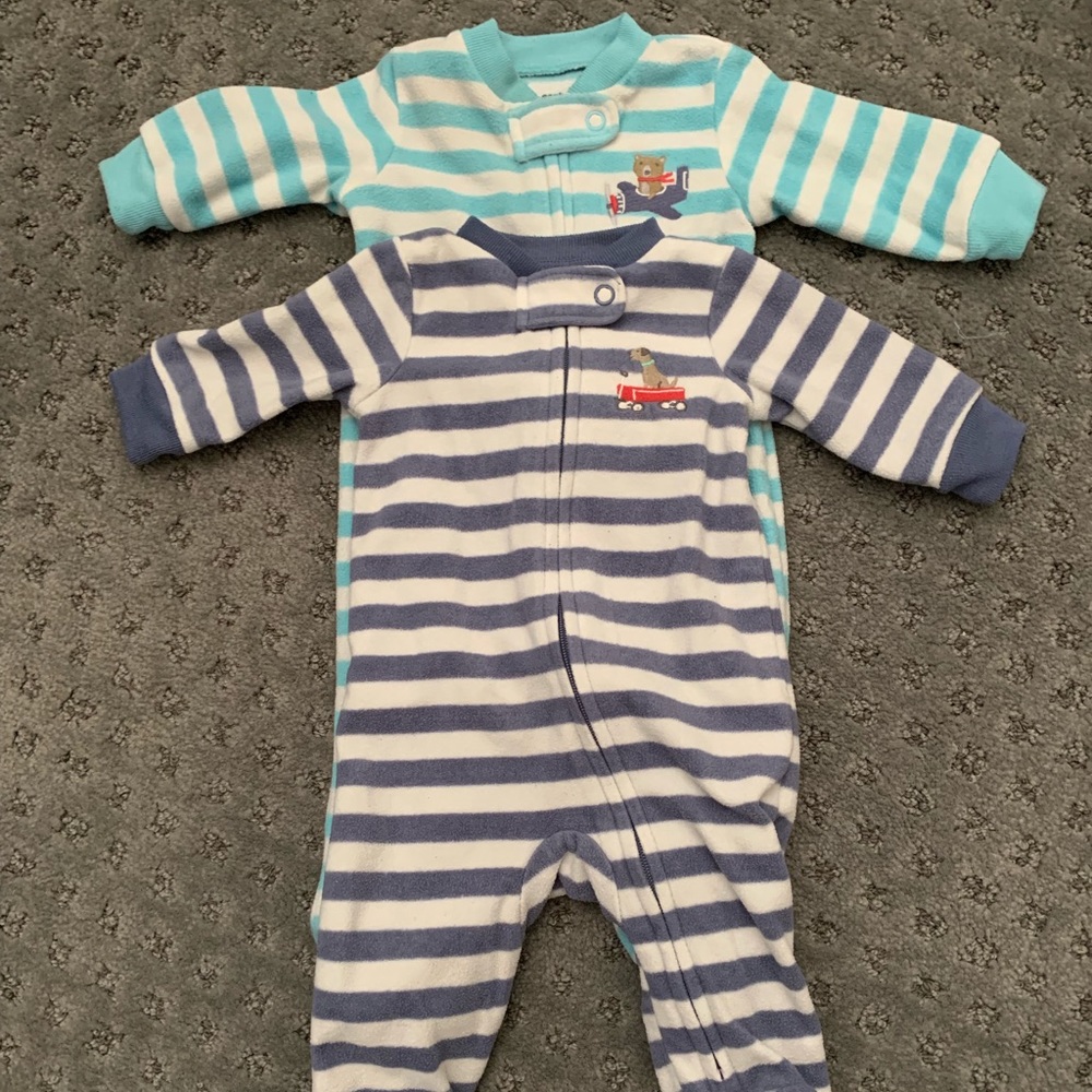 Carter’s fleece zip up pjs